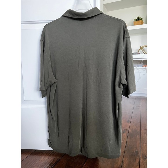 COLUMBIA XCO Mens Green Modal‎ Blend Polo Shirt Size Large - Picture 2 of 7